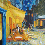 Nachtcafé 2017, nach V. van Gogh, Acryl auf Leinwand, 80 x 60 cm
